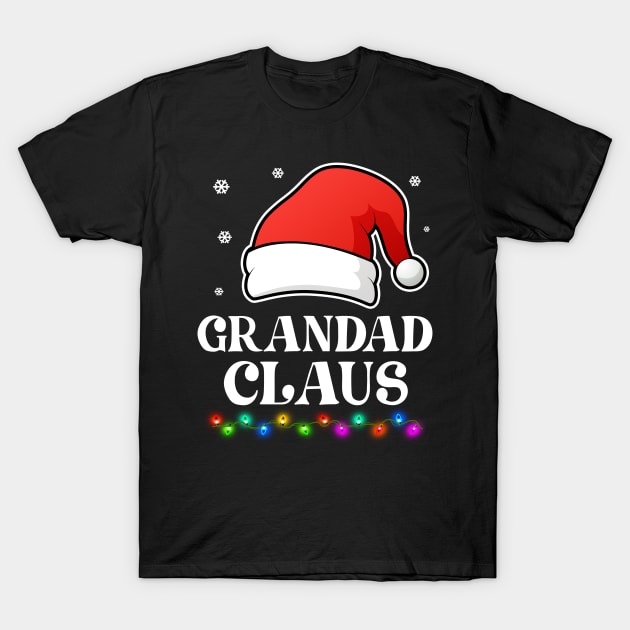 Grandad Claus Christmas Funny Family Matching Pajamas T-Shirt by snnt